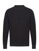 Badge Relaxed Sweater Calvin Klein Jeans Black