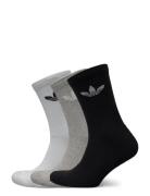 Trefoil Crew Sock Cushion 3 Pair Pack Adidas Originals White