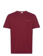 Reg Shield Ss T-Shirt GANT Burgundy