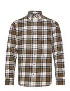 Reg Flannel Check Shirt GANT Khaki