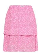 Mschelanina Rikkelie Short Skirt Aop MSCH Copenhagen Pink