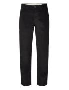 Slh196-Straight Miles Cord Pants W Noos Selected Homme Black