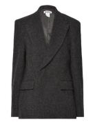 Double Breasted Wool Blazer Hope Grey