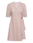 Berin Haddis 2/4 Wrap Dress Aop MSCH Copenhagen Patterned