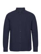 Harald Small Owl Oxford Regular Fit Knowledge Cotton Apparel Navy
