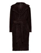 Belted Fleece Wrap Coat Lauren Ralph Lauren Brown