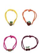 Pclullo 4-Pack May Hair Elastic Pieces Patterned