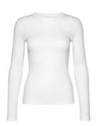 Cotton Rib Ls T-Shirt Calvin Klein White