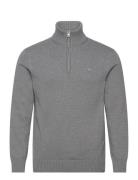 Casual Cotton Half Zip GANT Grey