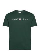 Printed Graphic Ss T-Shirt GANT Khaki