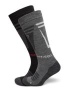 Core Ski Sock 2Pr Tenson Grey