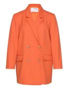 Slfmynella Relaxed Blazer Curve Selected Femme Orange