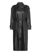 Leather Trench IVY OAK Black