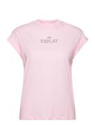 T-Shirt Regular Pure Logo Replay Pink