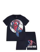 Nmmnow Spiderman Ss Nightset Noos Mar Name It Navy