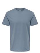 Onsmax Life Ss Stitch Tee Noos ONLY & SONS Blue