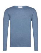 Slhrome Ls Knit Crew Neck Noos Selected Homme Blue
