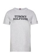 Tommy Hilfiger Logo Tee S/S Tommy Hilfiger Grey