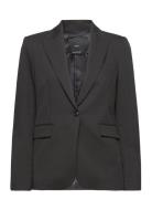 Fitted Suit Jacket Mango Black