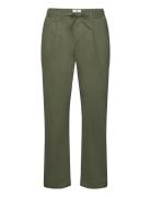 Akjan Cotton Pleat Ela Pants Anerkjendt Green