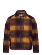 Anderson Raglan Check Jacket Percival Yellow