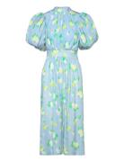 Jacquard Puffy Dress ROTATE Birger Christensen Blue