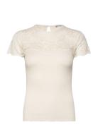 Silk T-Shirt W/ Lace Rosemunde White