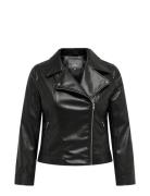 Carbecca Faux Leather Biker Otw ONLY Carmakoma Black