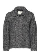 Pattern Cropped Wool Jacket GANT Black