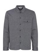 Cfaugust 0066 Linen Mix Overshirt Casual Friday Navy