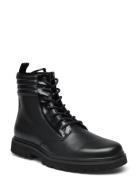 Eva Mid Laceup Boot Lth Calvin Klein Black