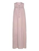 Thinna - Cotton Button Front Long D Rabens Sal R Pink