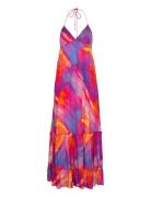 Fine Jacquard Maxi Dress ROTATE Birger Christensen Orange