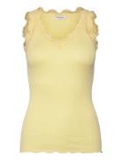 Silk Top W/ Lace Rosemunde Yellow