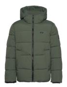 Crinkle Nylon Quilt Jacket Calvin Klein Green