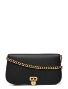 Leather Medium Tanner Shoulder Bag Lauren Ralph Lauren Black