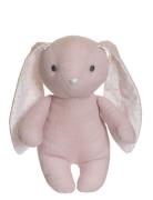 Elina, Rabbit In Cotton And Linen Fabric, Pink Teddykompaniet Pink
