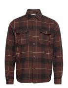 Lennon Check Shirt Les Deux Brown