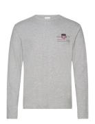 Reg Medium Archive Shield Ls T GANT Grey