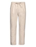 Fig Loose Linen Look Pants - Gots/V Knowledge Cotton Apparel Beige