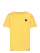 Regular Fit Badge T-Shirt - Gots/Ve Knowledge Cotton Apparel Yellow