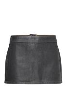 Low-Rise Foil Mini-Skirt Mango Grey