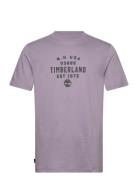 Refibra Front Graphic Short Sleeve Tee Purple Ash Timberland Purple