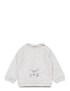 Printed Sweatshirt With Pocket Mango Grey