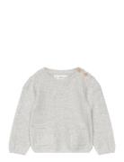 Knit Pockets Sweater Mango Grey