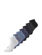 Jacbass Solid Short Socks 7 Pack Jack & J S Blue
