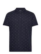 Allover Printed Polo Tom Tailor Navy