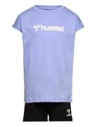 Hmlnova Shorts Set Hummel Blue