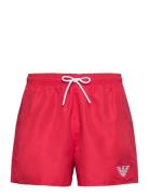 Mens Woven Boxer Emporio Armani Red