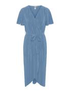 Yasolinda Ss Midi Wrap Dress S. Noos YAS Blue
